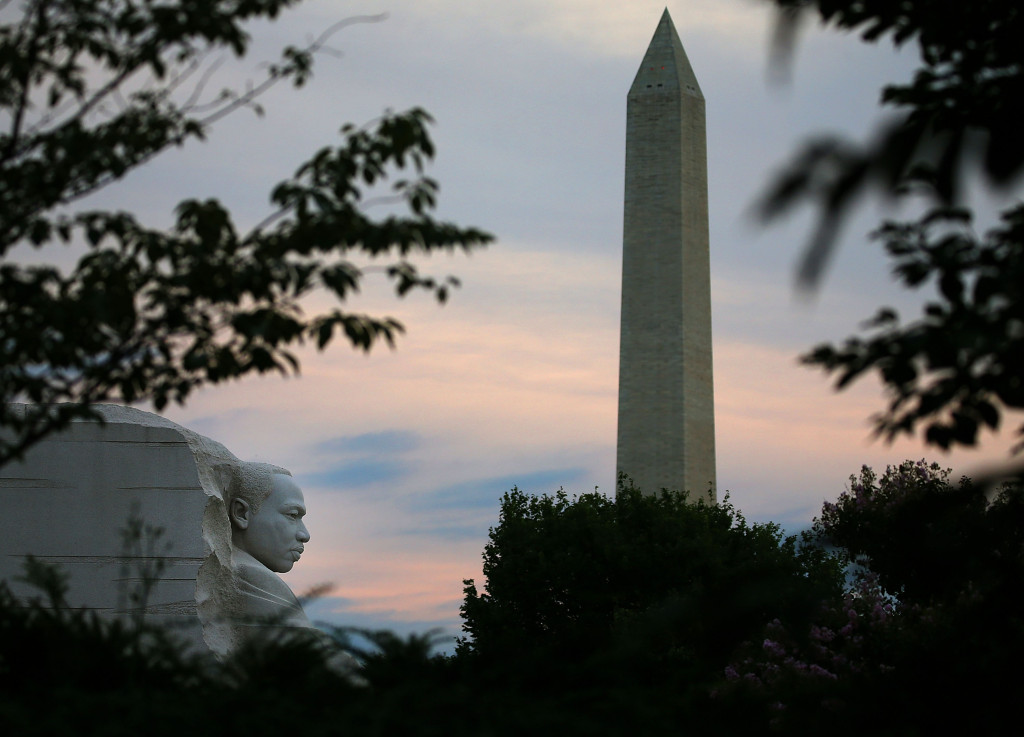Rally At MLK Memorial Commemorates 50th Anniversary Of Voting Rights Act