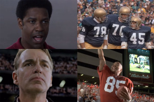 Football movie collage