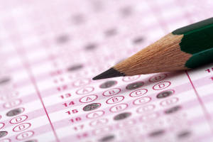 Optical form of an examination with pencil