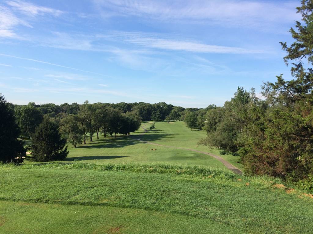 The view from the first tee at Glenn Dale Golf Club.