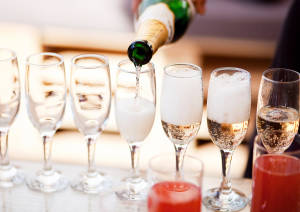 Champagne glasses