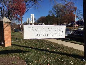 Trump Racist Graffitti Silver Spring