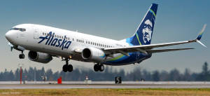 Alaska Airlines Landing Jet