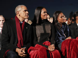 Barack Obama, Michelle Obama, Sasha Obama