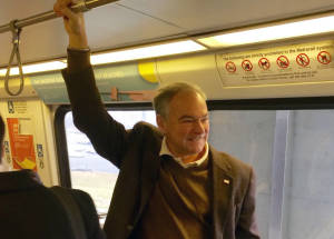 Kaine on a train NIA twitter