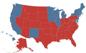 United States Electoral College Map