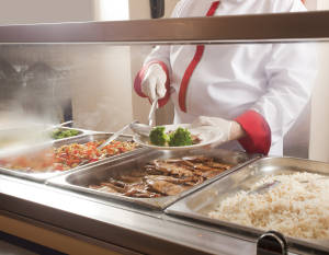 Lunch service station