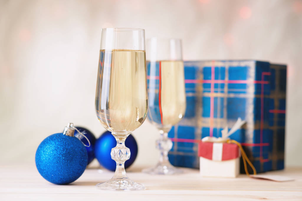 Christmas Wine presents