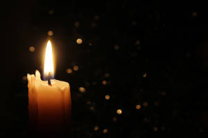 Candles Burning at Night
