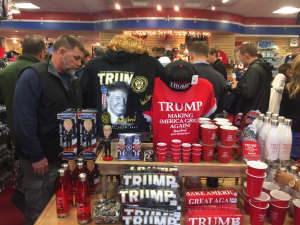 Trump gear for sale at White House gifts. (WTOP/John Aaron)