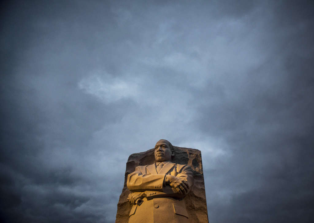 Visitors Pay Their Respects On Martin Luther King Jr. Day At Memorial To MLK