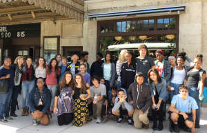 Avalon students outside
