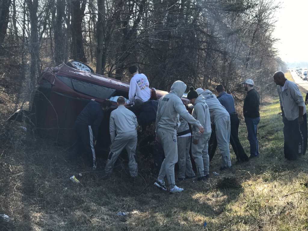 Georgetown basketball crash