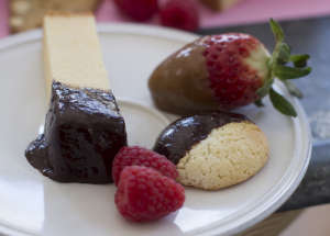 Food Valentines Day Fondue