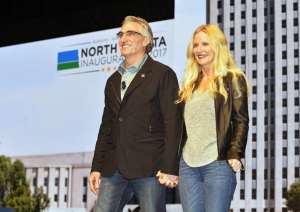 North Dakota Governor in Jeans