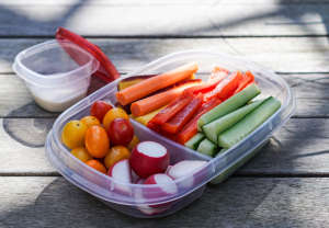 Vegetable platter, healthy eating