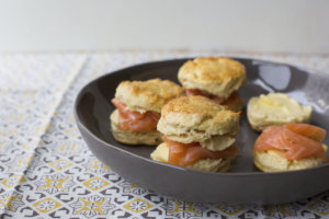Food Deadline Irish Scones with Smoked Salmon
