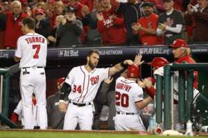 Division Series Los Angeles Dodgers v Washington Nationals Game Five
