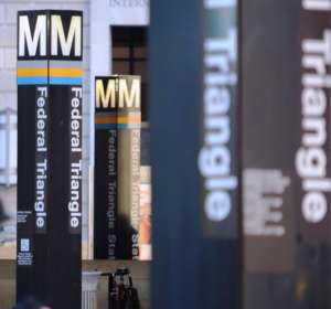 The Federal Triangle Metro station on Jan. 21, 2016. (WTOP/Dave Dildine)