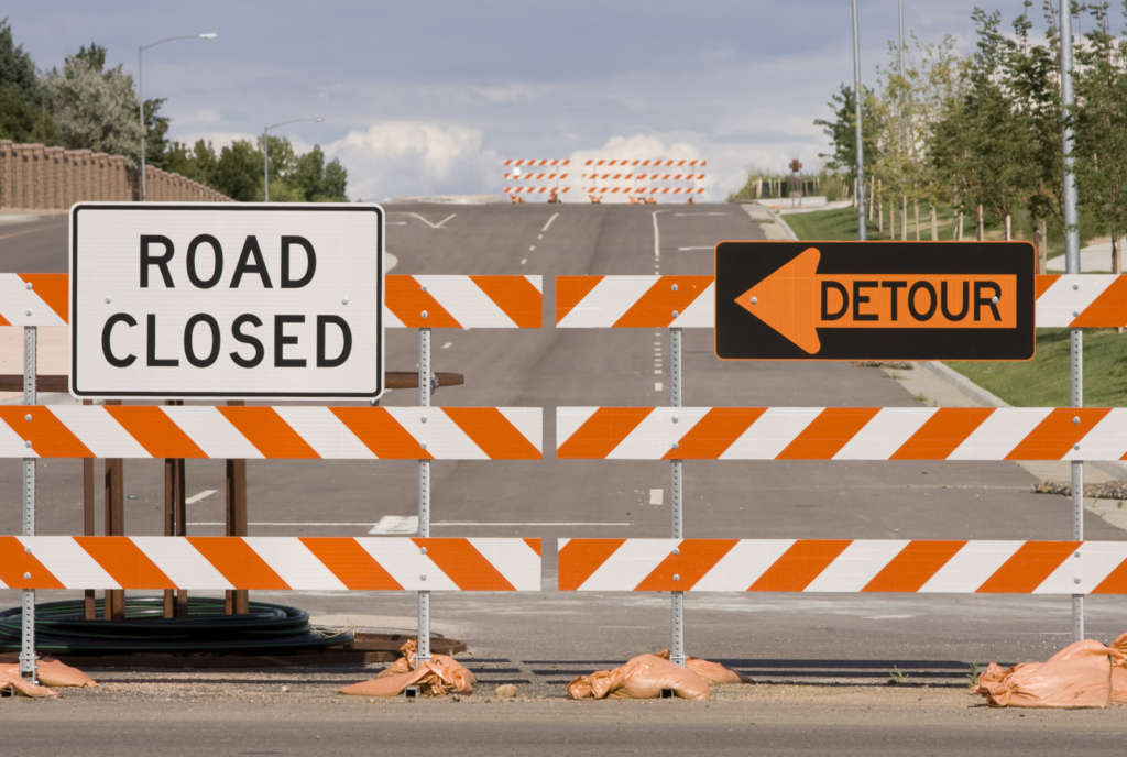 Road closed