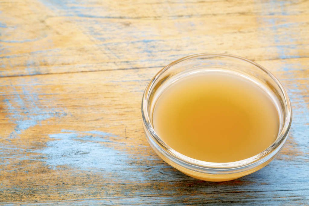 Unfiltered, raw apple cider vinegar