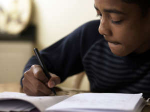 Studying kid