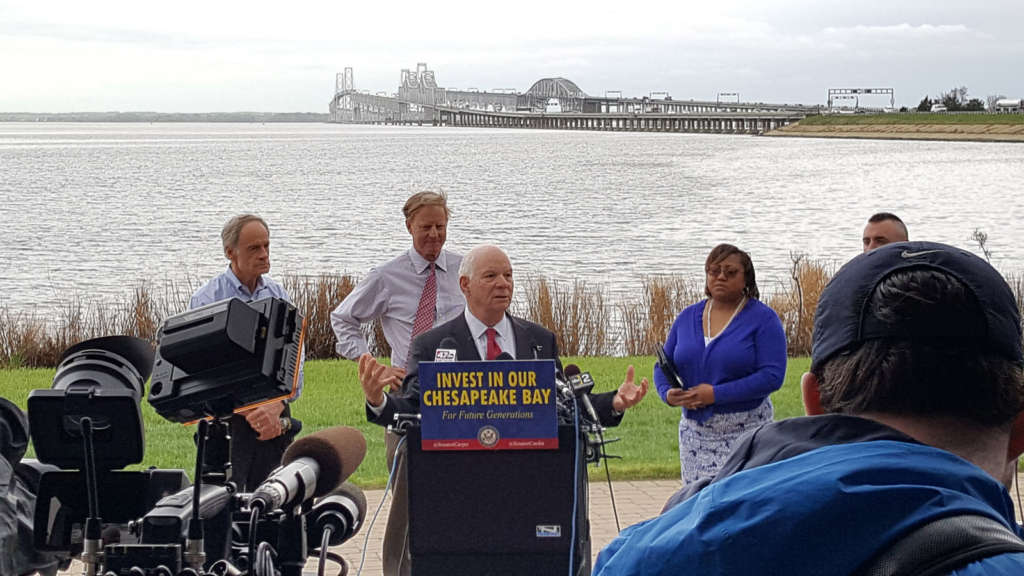 Ben Cardin in Stephensville, Maryland on April 17, 2017.