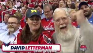 Letterman at caps