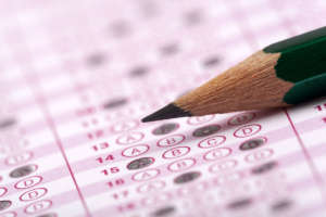 Optical form of an examination with pencil