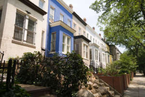 Italianate Style Row Homes Houses, Washington DC America