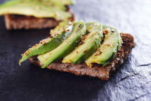 Bread with avocado