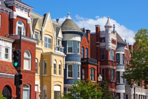 Luxury townhouses of the US capital.
