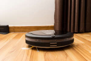 Robotic vacuum cleaner.
