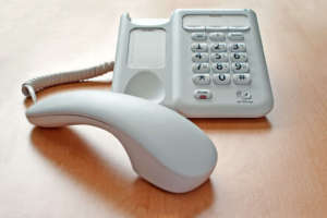 Phone on Desk On Hold