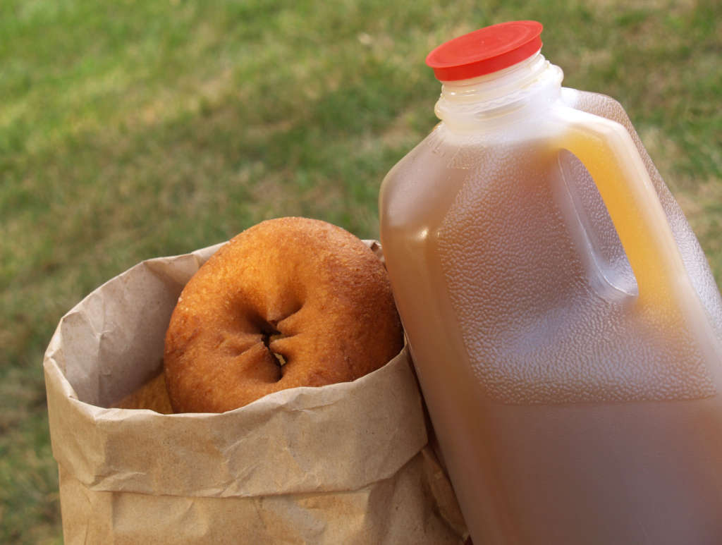 Cider and donuts
