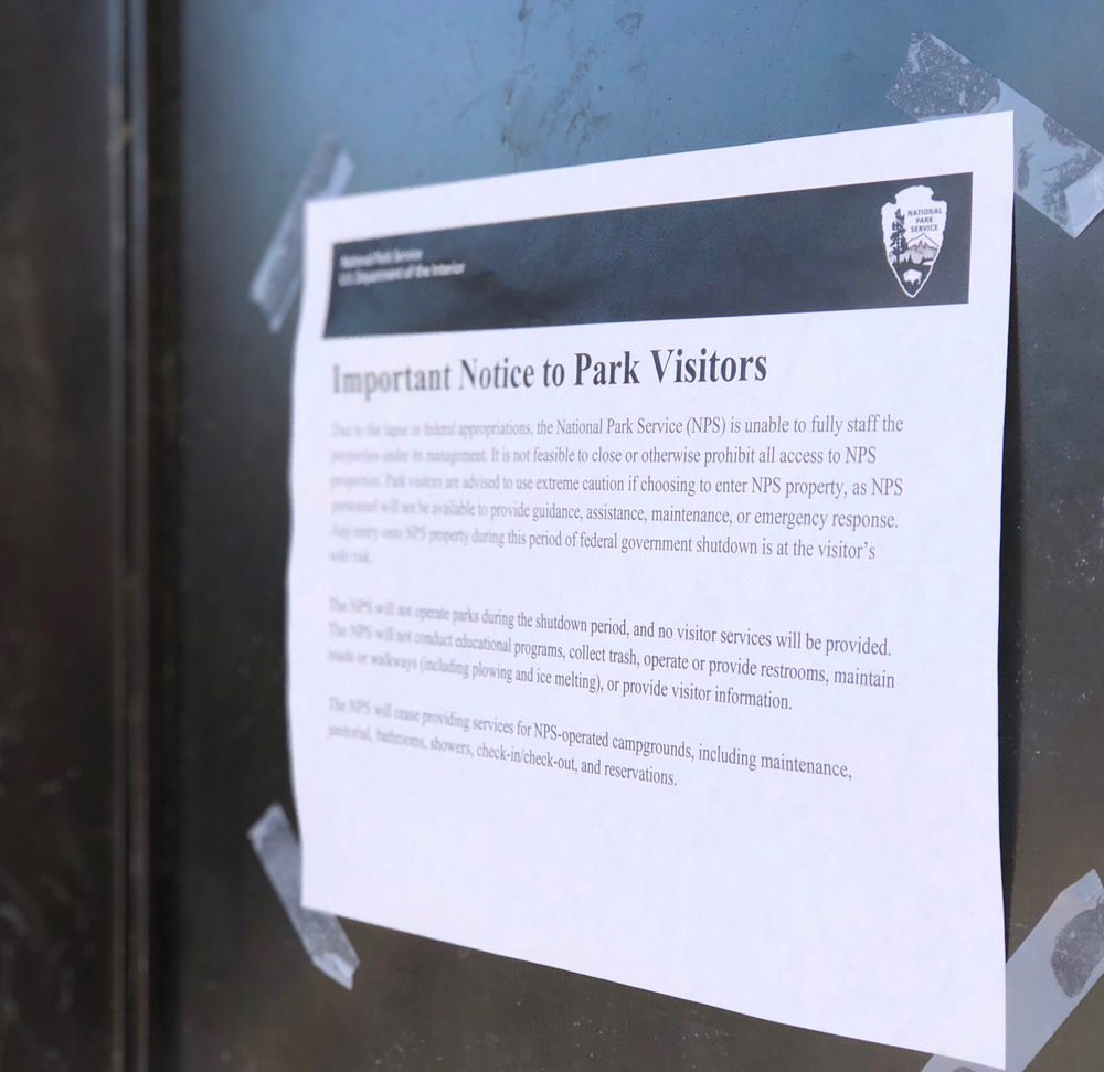NPS shutdown
