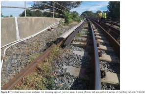FTAOct5EndofYellowLineBridgeThirdRailIssueAndExtraRailnexttoThirdRail