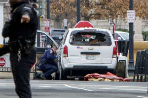 Vehicle Driven Into Security Barrier Near White House