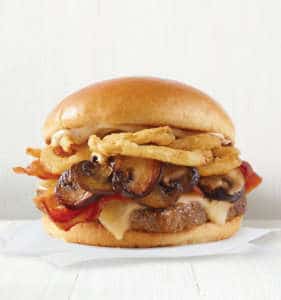Wendys Smoky Mushroom Bacon Cheeseburger