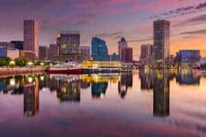 Baltimore Inner Harbor Skyline