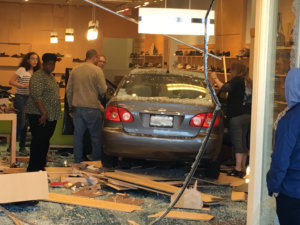 Shoe store crash