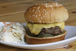 Food American Table Griddle Cheeseburger
