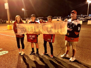Caps fans Dulles