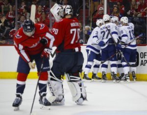 Alex Ovechkin, Alex Killorn, Braden Holtby, John Carson