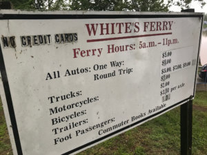 White ferry sign2 nau