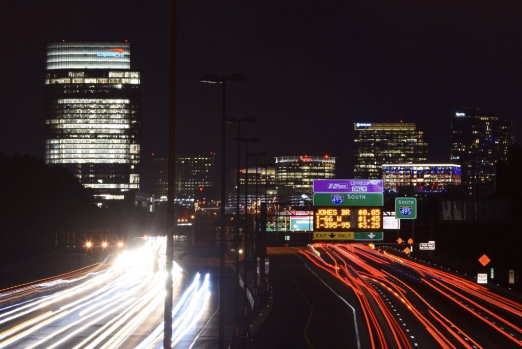 Tysons Nighttime Skyline Dildine