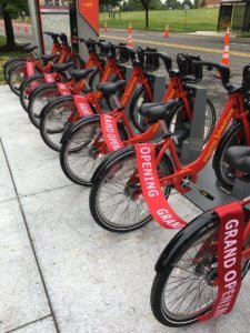 New bikeshare rack