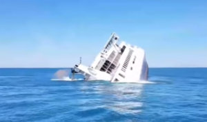 Ferry sunk