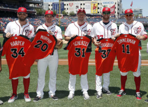 Bryce Harper, Daniel Murphy, Max Scherzer, Stephen Strasburg, Ryan Zimmerman