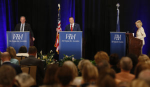 Tim Kaine, Corey Stewart, Judy Woodruff, Brianna Morgan, Harlem Morgan